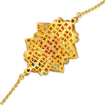 Load image into Gallery viewer, Navratna Harmony Bracelet in 18 Kt
