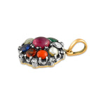 Load image into Gallery viewer, Celestial Navratna Victorian Pendant

