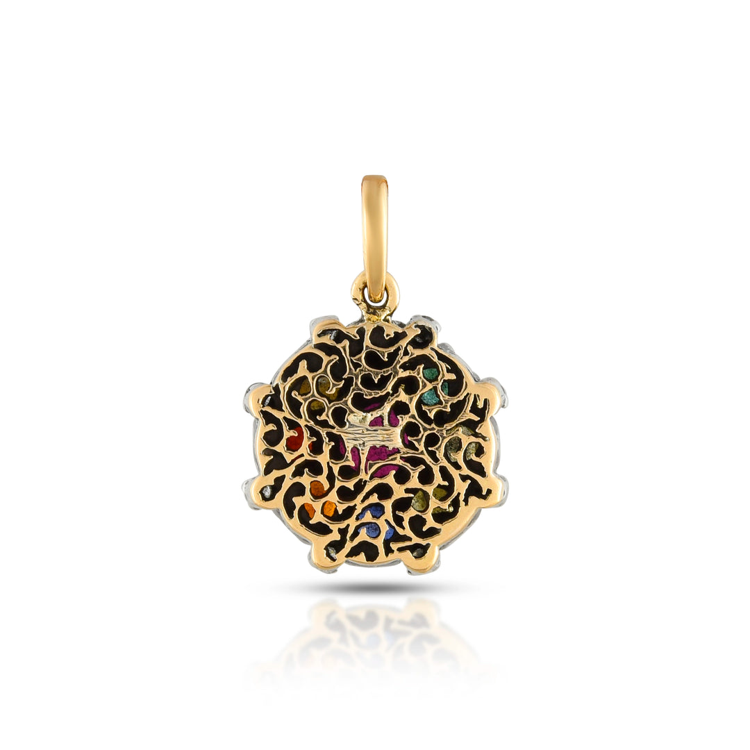 Celestial Navratna Victorian Pendant