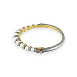 Load image into Gallery viewer, Pearl &amp; Diamond Openable Victorian Bangle
