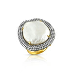 Load image into Gallery viewer, Victorian Baroque Pearl &amp; Diamond Ring
