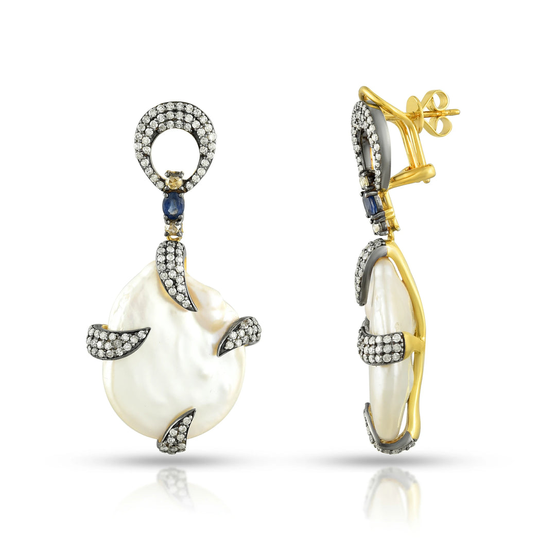 Victorian Baroque Pearl Drop Earrings