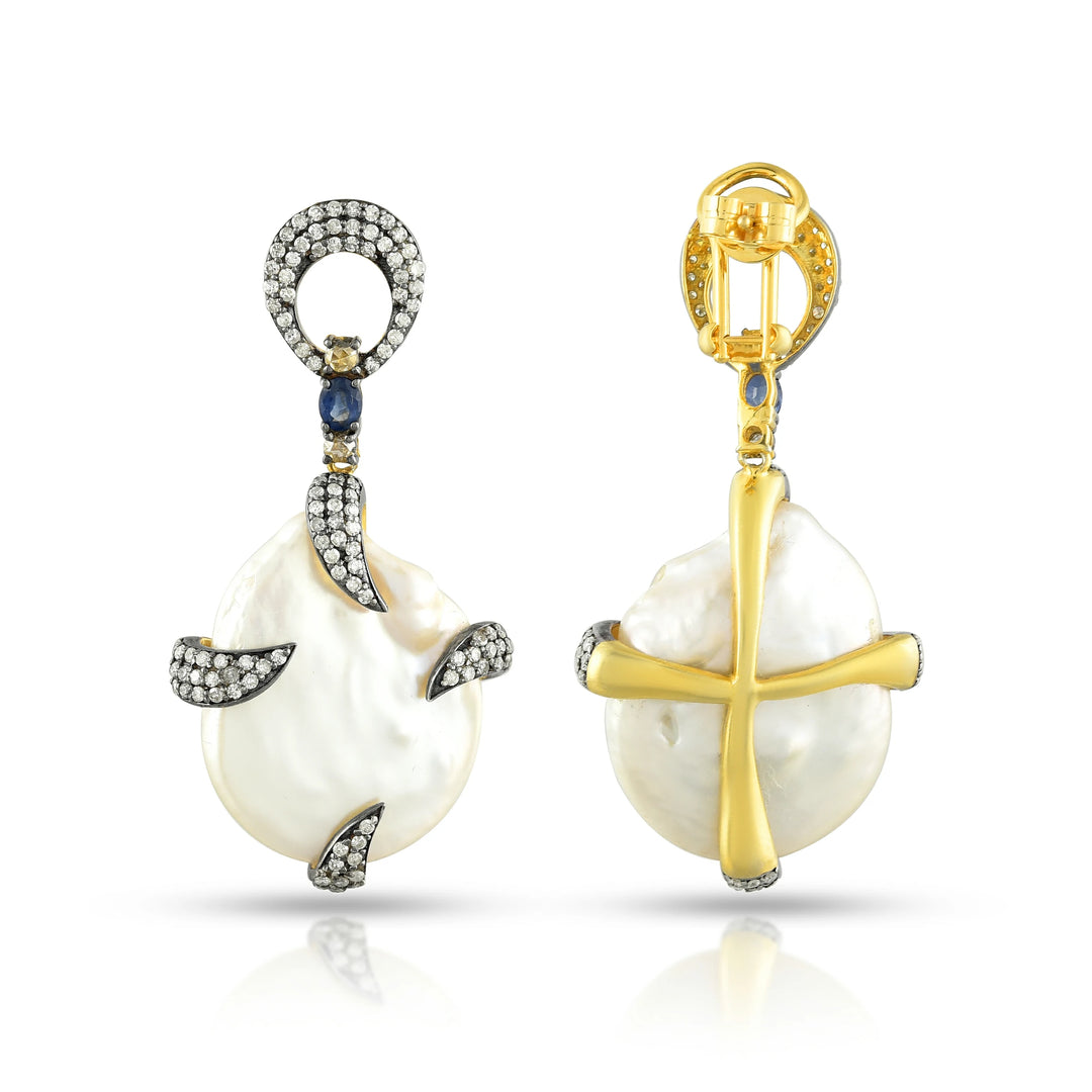 Victorian Baroque Pearl Drop Earrings