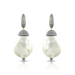 Load image into Gallery viewer, Victorian Baroque Pearl &amp; Diamond Earrings
