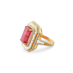 Load image into Gallery viewer, Royal Ember Ring in 18 Kt
