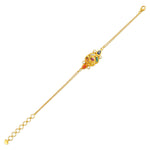 Load image into Gallery viewer, Contemporary Navratna Bracelet in 18 Kt

