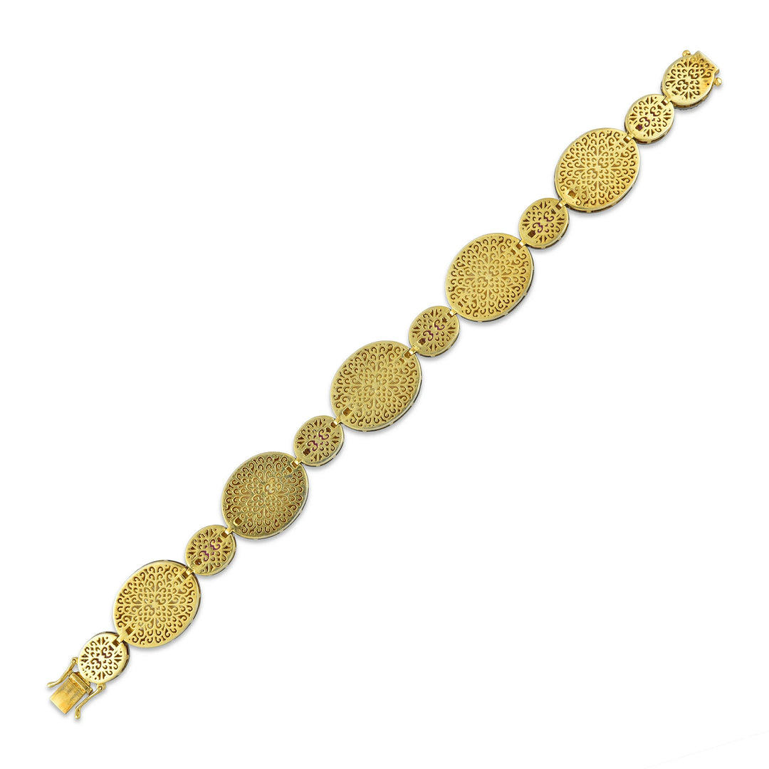 Victorian Pearl & Ruby Bracelet