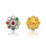 Load image into Gallery viewer, Navratna Blossom Victorian Studs
