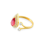 Load image into Gallery viewer, Velvet Fire Ring in 18 Kt
