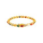 Load image into Gallery viewer, Classic Navratna Openable Bangle in 18 Kt

