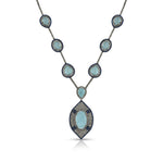 Load image into Gallery viewer, Ocean Crest Silver-Gold Victorian Statement Necklace
