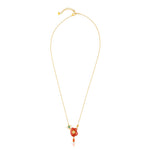 Load image into Gallery viewer, Coral Bloom Artistic Necklace in 18 Kt
