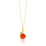 Load image into Gallery viewer, Coral Bloom Pendant Necklace in 18 Kt
