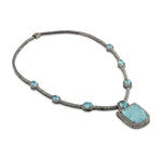 Load image into Gallery viewer, Ocean Frame Silver-Gold Victorian Necklace
