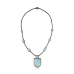 Load image into Gallery viewer, Ocean Frame Silver-Gold Victorian Necklace
