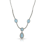 Load image into Gallery viewer, Ocean Drop Silver-Gold Victorian Necklace
