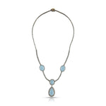 Load image into Gallery viewer, Ocean Drop Silver-Gold Victorian Necklace
