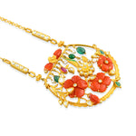Load image into Gallery viewer, Coral Garden Pendant Gold Necklace in 18 Kt
