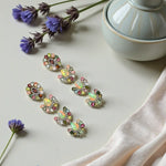Load image into Gallery viewer, Opal &amp; Multicolour Tourmaline Victorian Silver-Gold Chandelier Earrings
