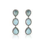 Load image into Gallery viewer, Aqua Flow Silver-Gold Victorian Earrings
