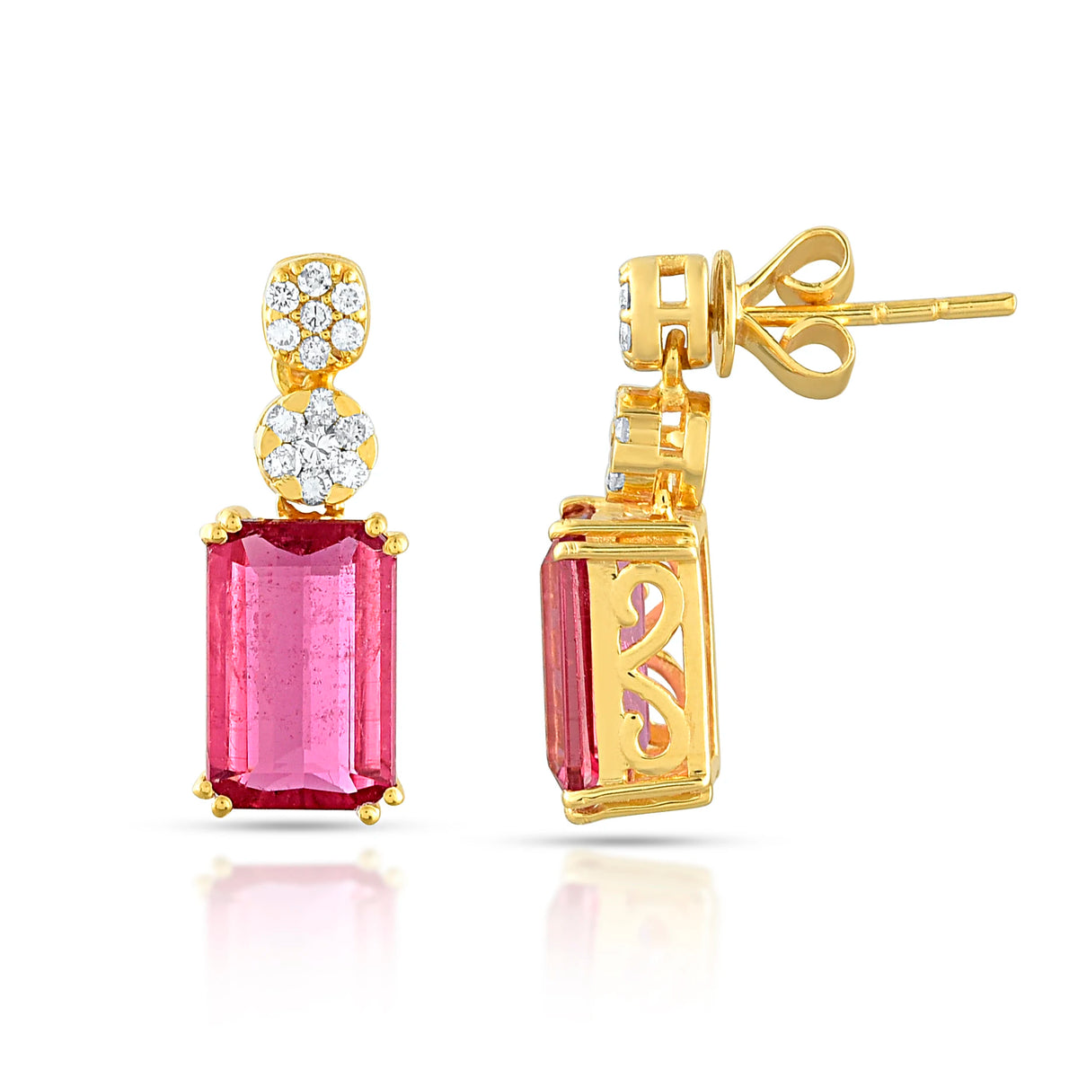 Scarlet earring in 18 kt