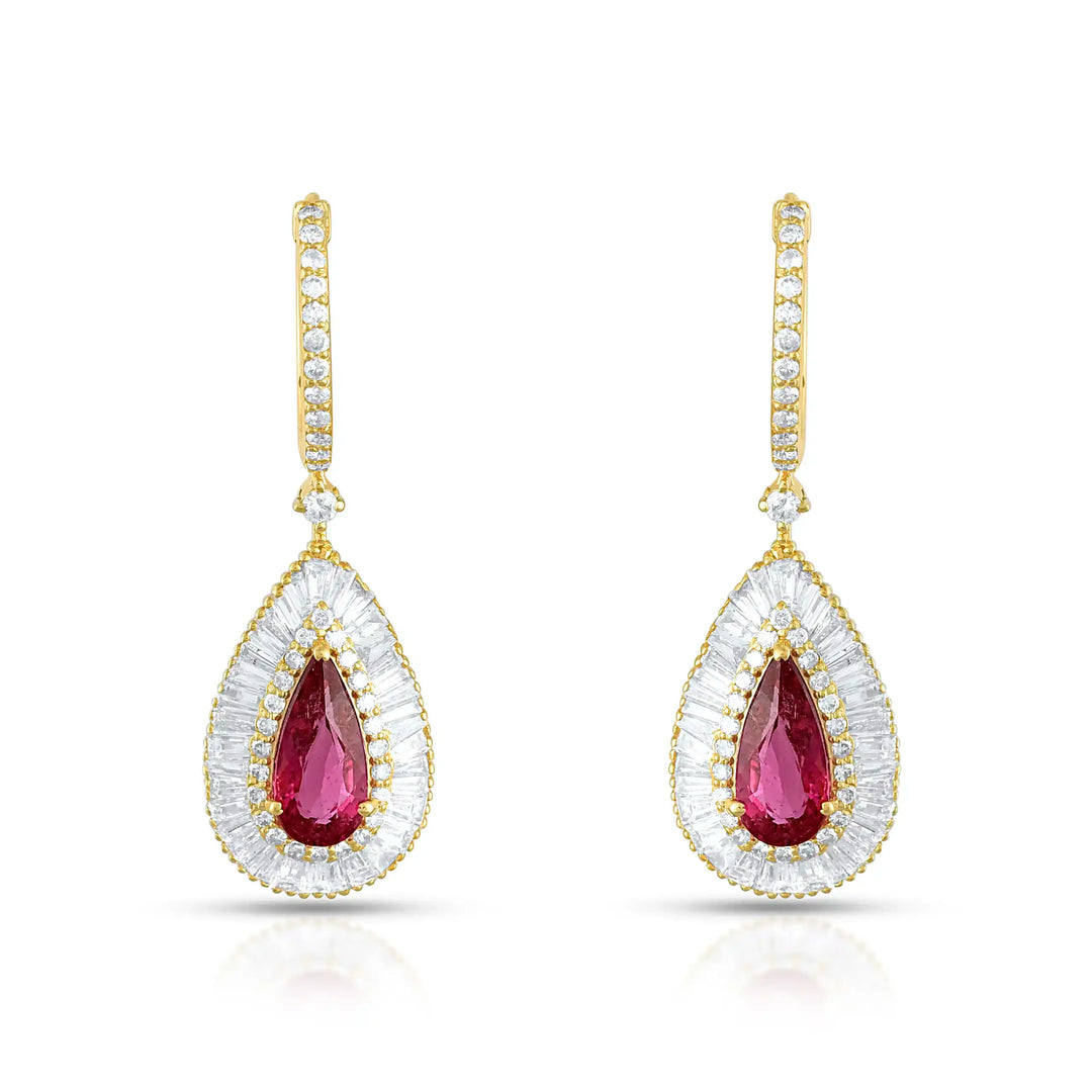 Royal Flame Drops in 18 Kt