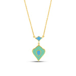 Load image into Gallery viewer, Dual-Side Enamel Drop Necklace
