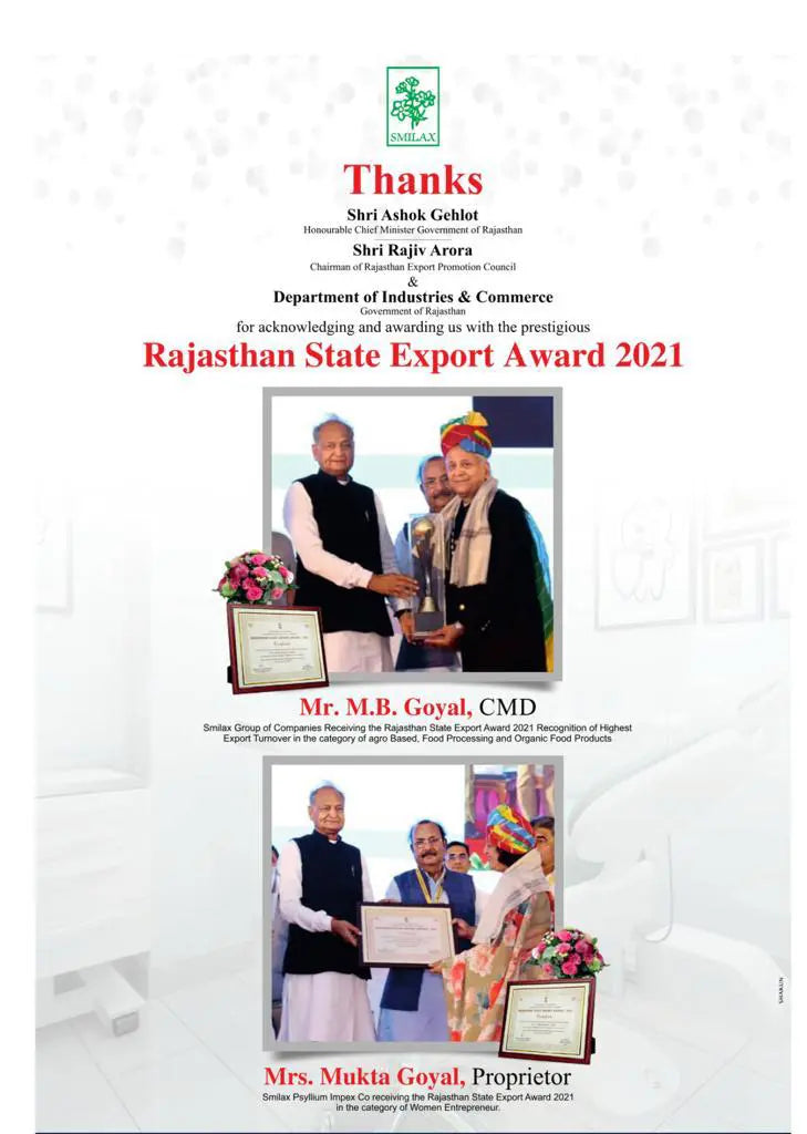 Rajasthan State Export Award 2021