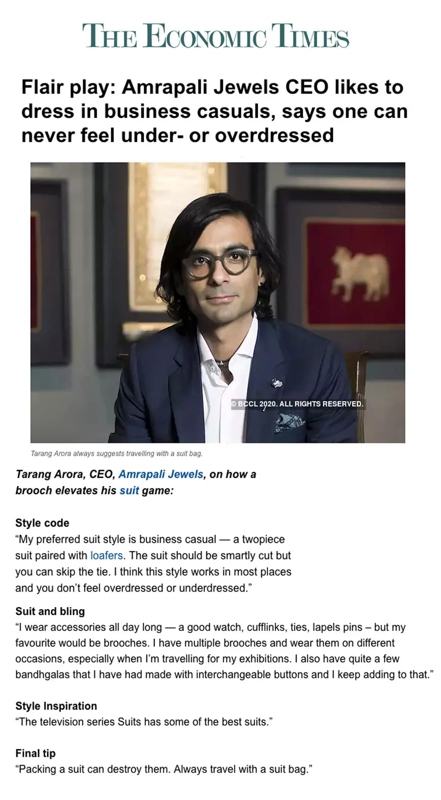 The Economics Times 2020